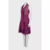 Purple silk suit