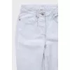 Blue cropped jeans