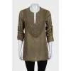 Silk blouse decorated with beads