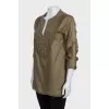 Silk blouse decorated with beads