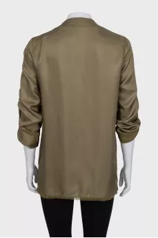 Silk blouse decorated with beads