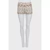 Printed short shorts