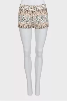 Printed short shorts