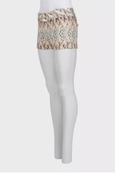 Printed short shorts