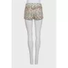 Printed short shorts