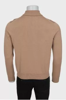 Men's brown wool turtleneck