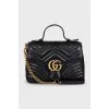 Black GG Marmont satchel