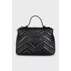 Black GG Marmont satchel