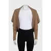 Gold ribbed cardigan