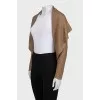 Gold ribbed cardigan