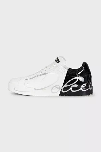 Men's leather Portofino sneakers