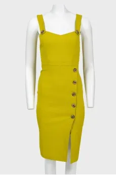 Light green sundress with buttons