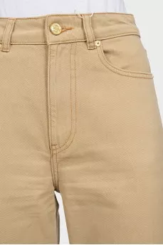 Skinny jeans with contrasting inserts