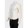 White jacket with lace