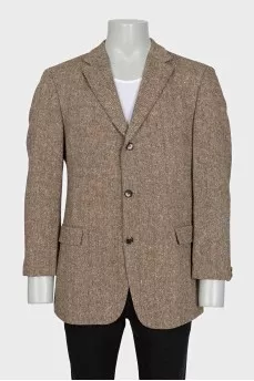 Men's wool and silk jacket