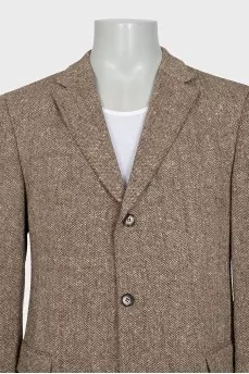 Men's wool and silk jacket