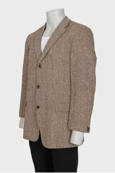 Men's wool and silk jacket