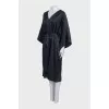 Dress with wide sleeves and a belt