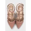 Кожаные босоножки с шипами Rockstud 