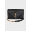 Quilted textured leather bag