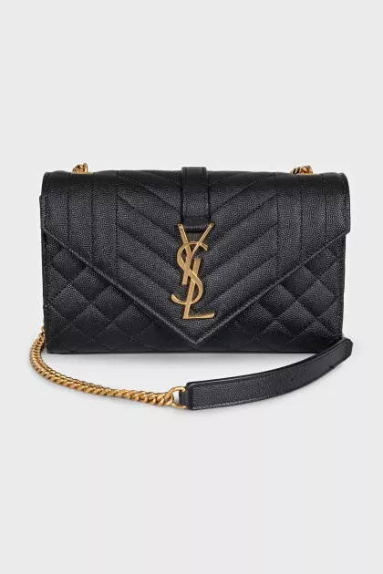 Quilted textured leather bag