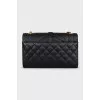 Quilted textured leather bag