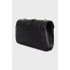 Quilted textured leather bag