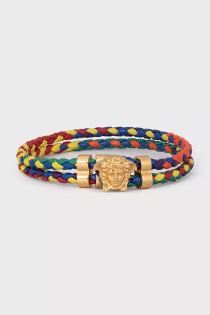 Medusa Leather Bracelet