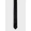 Black leather tie
