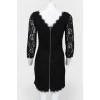 Black lace dress with back zip