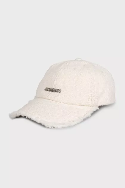 White cap with logo