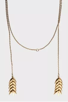Golden necklace with ears of corn