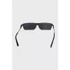 Rimless sunglasses with logo