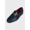 Men's crocodile leather loafers