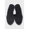 Men's black perforated sneakers