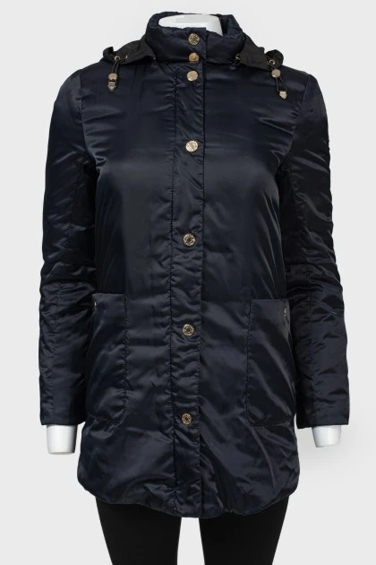 Dark blue jacket with golden buttons
