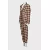 Checkered suit with jacket and trousers
