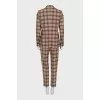 Checkered suit with jacket and trousers