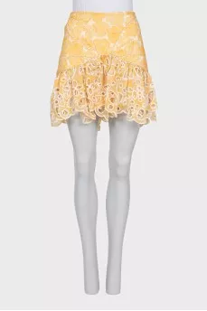 Yellow skirt suit