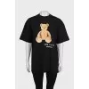 Oversized T-shirt with an accent print on the front