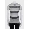 Gray knitted T-shirt