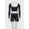 Tracksuit with shorts and a top