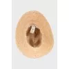 Beige raffia panama hat