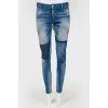 Skinny jeans with patches