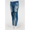 Skinny jeans with patches