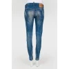 Skinny jeans with patches
