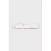 White mink fur flip-flops