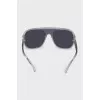Sunglasses with a mask and a transparent frame