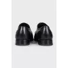 Men's black leather lace-up brogues