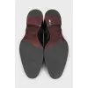 Men's black leather lace-up brogues